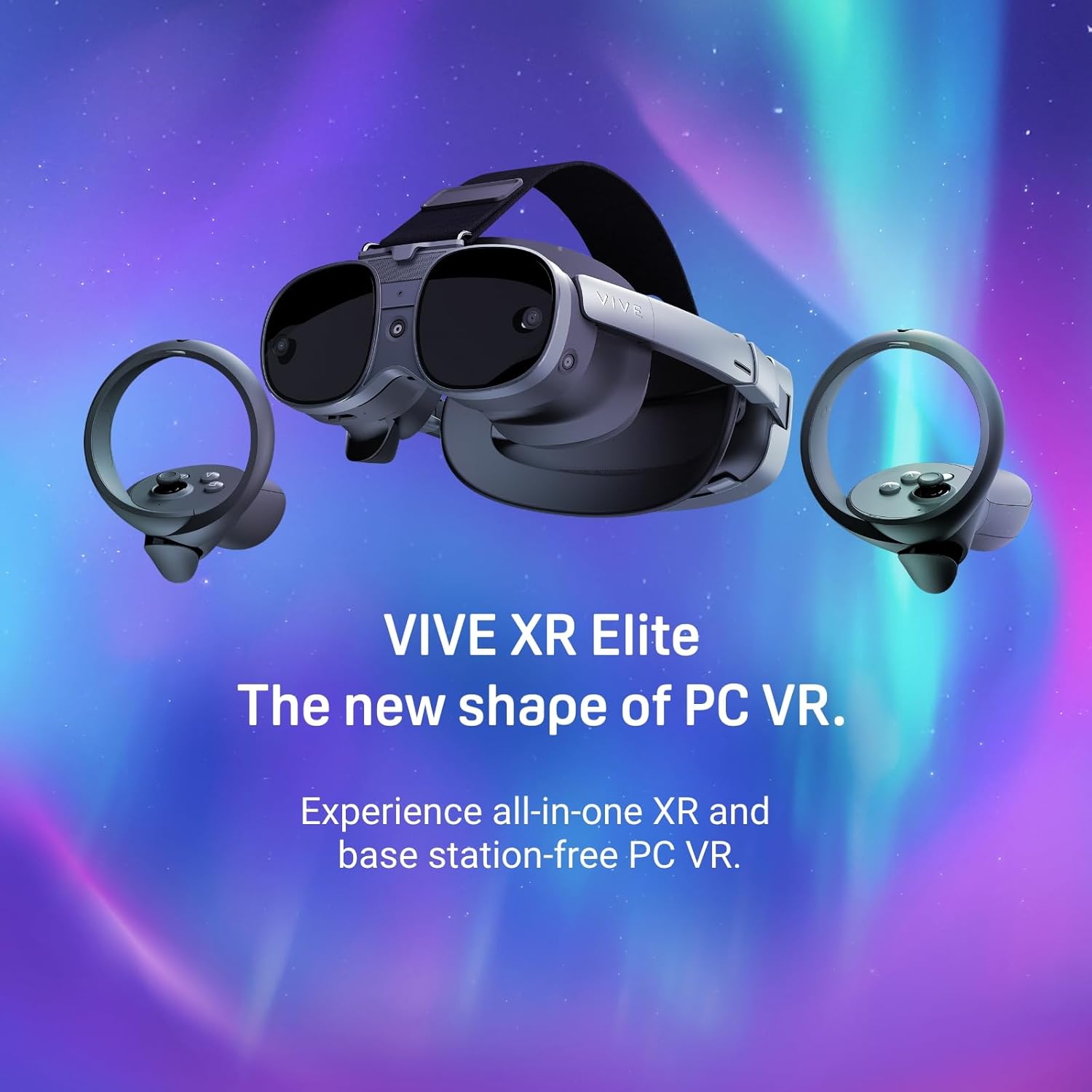 HTC VIVE XR Elite with Deluxe Pack — Mixed Reality and PC VR Headset + Controllers