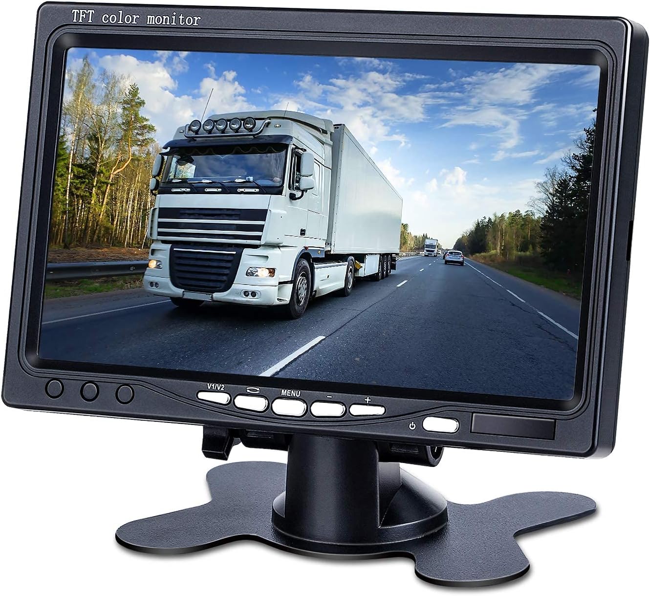 DVKNM Upgrade Dual Backup Camera Monitor Kit,7-inch LCD-HD,IP69 Waterproof Rearview Reversing Rear View Camera Monitor Truck/Trailer/Semi-Trailer/Box Truck/RV/Pickup Truck/ �� HD Transmission��(TZ102)