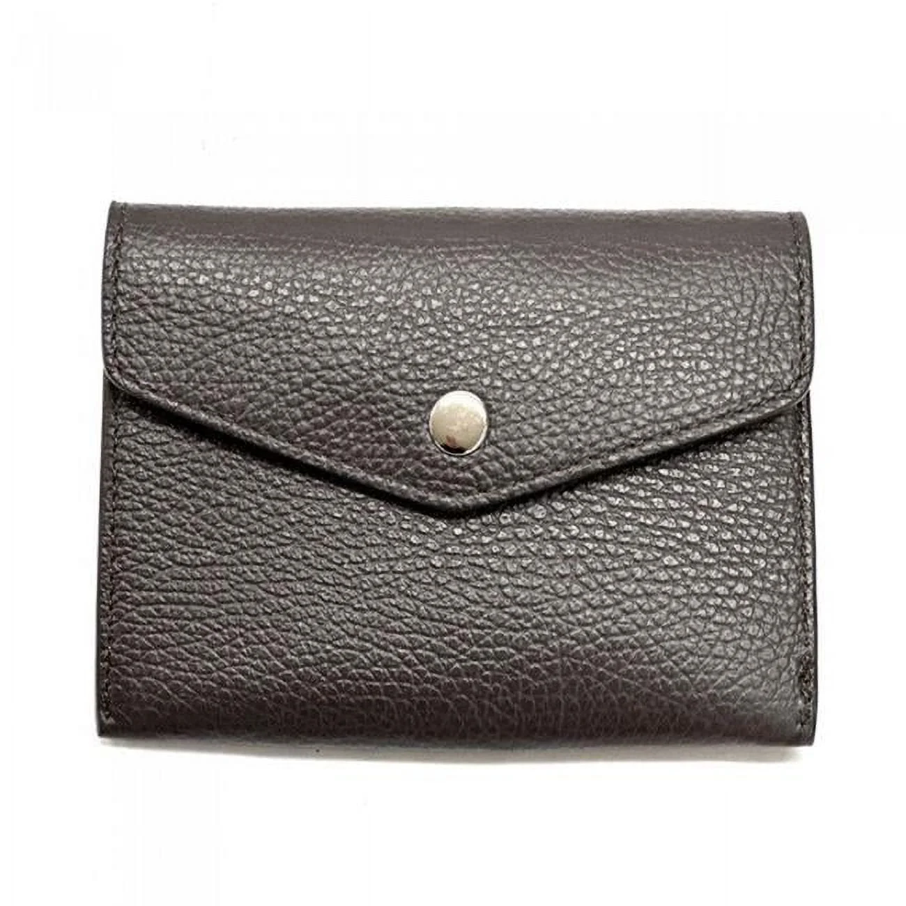 Italian Artisan 605-0021S-DarkBrown Lorenzo Mini Slim leather Wallet, Dark Brown - Small