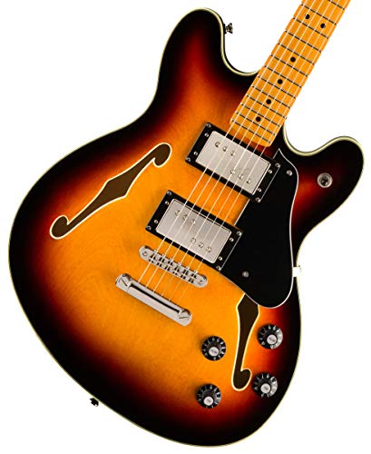 Squier Classic Vibe Starcaster Electric Guitar, with 2-Year Warranty, Natural, Maple Fingerboard
