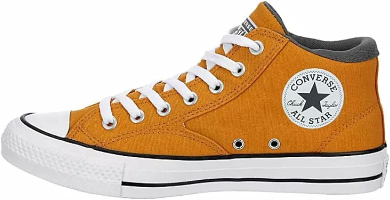 Converse Unisex-Adult Chuck Taylor All Star Malden Street Mid High Canvas Sneaker - Lace up Closure Style (Golden Sundial/Cyber Grey, 13.5 Women/11.5 Men)