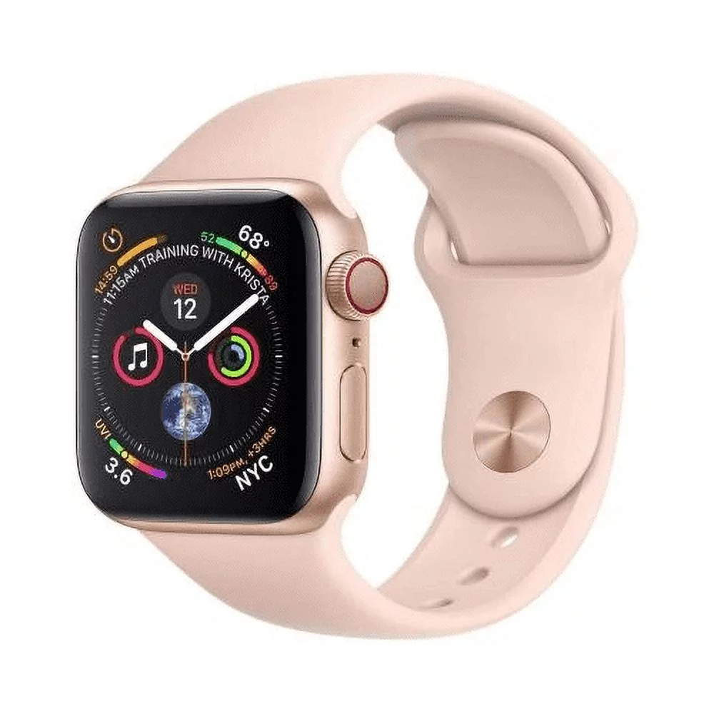 Restored Apple Watch Series 4 (GPS + Cellular) 40mm Aluminum Case, Gold (Refurbished)
