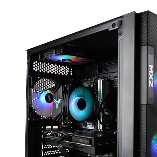 MXZ Gaming PC Desktop Computer,Intel I5 12400F 4.4GHz,RTX 2060S,16GB DDR4 3200,500GB SSD, 5RGB Fans,Win 10 Pro Ready(I5 12400F | RTX 2060S)