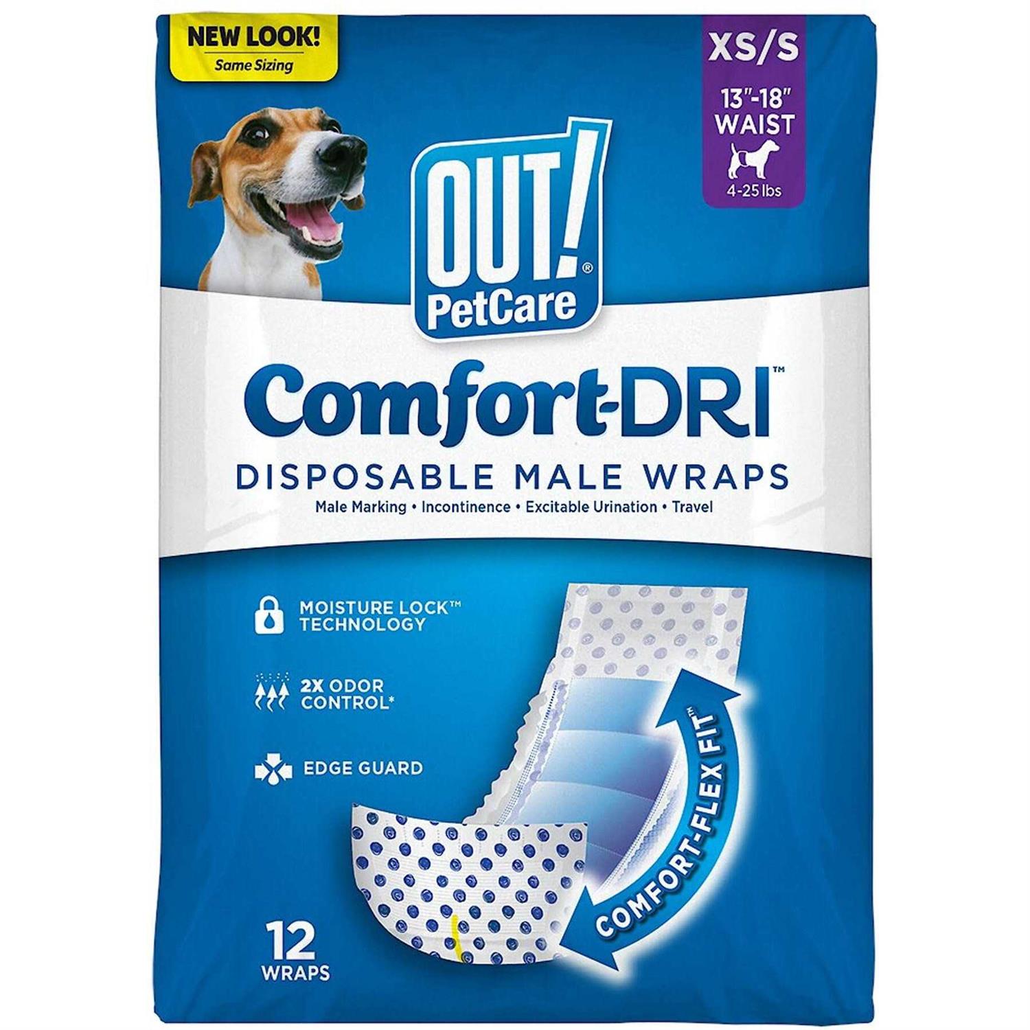 OUT! PetCare Disposable Male Dog Diapers - Pet Supplies online store