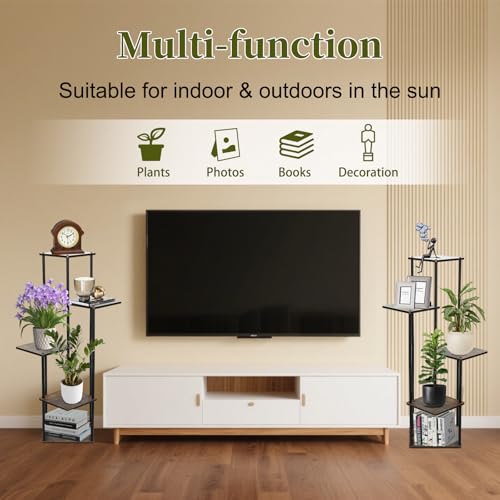 3-Tier Wooden Plant Stand - Small and Sturdy Shelf for Indoor and Outdoor Flower Pot Display, Perfect for Corners, Desks, and Tables