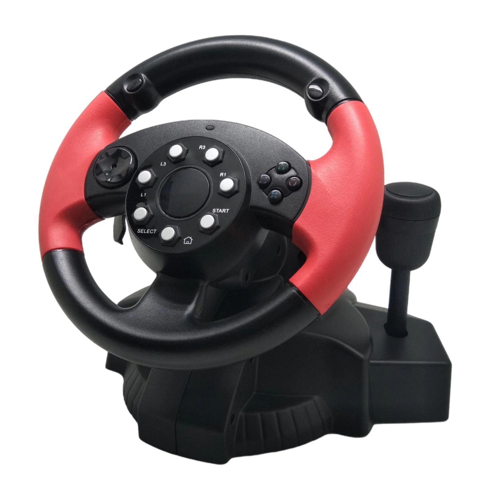Wheel, Vibration 200 Degree Universal Usb Truck Race Steering Wheel with Pedals Set, 3, ()