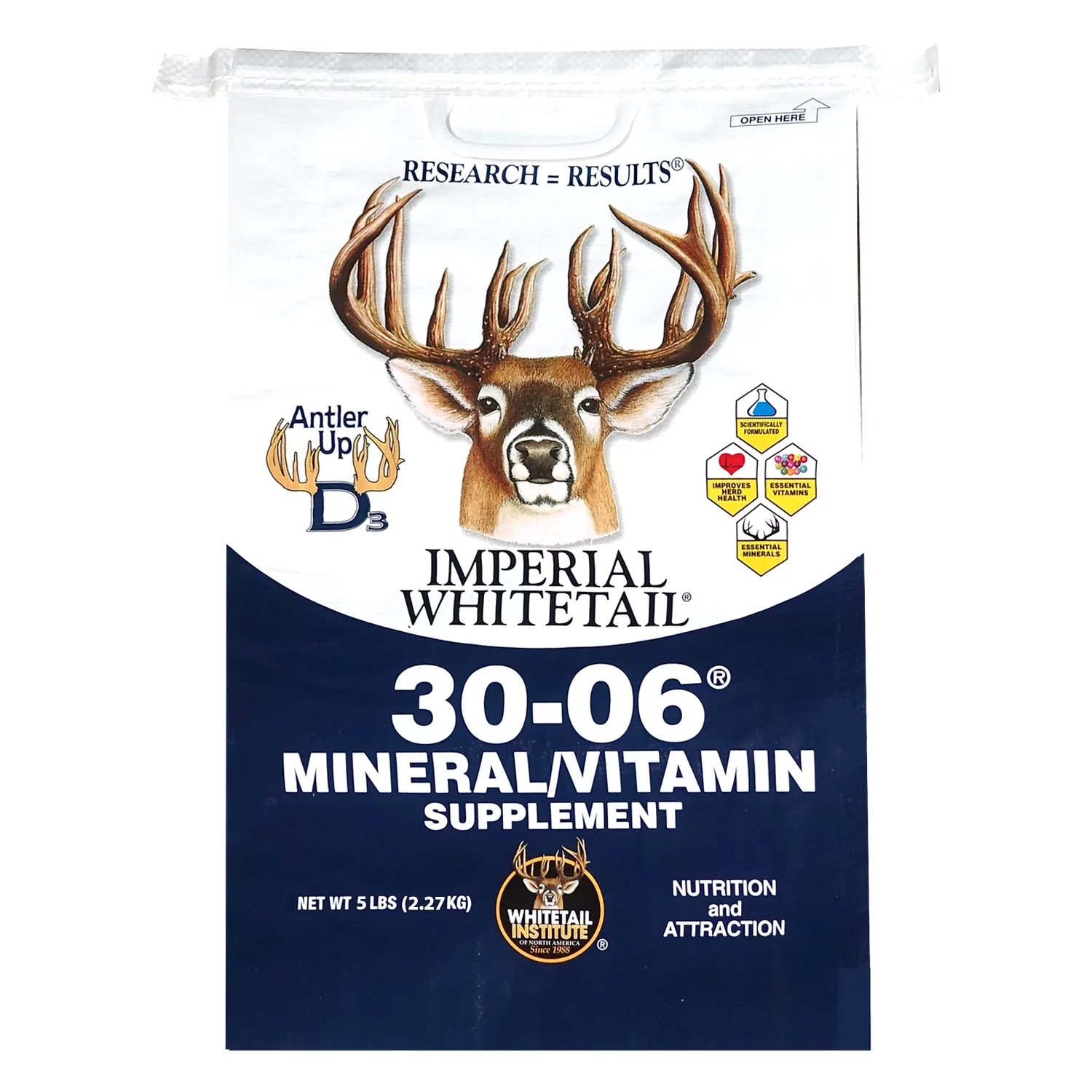 Whitetail Institute 30-06 Mineral/Vitamin Supplement for Deer Food Plots, 5 lbs