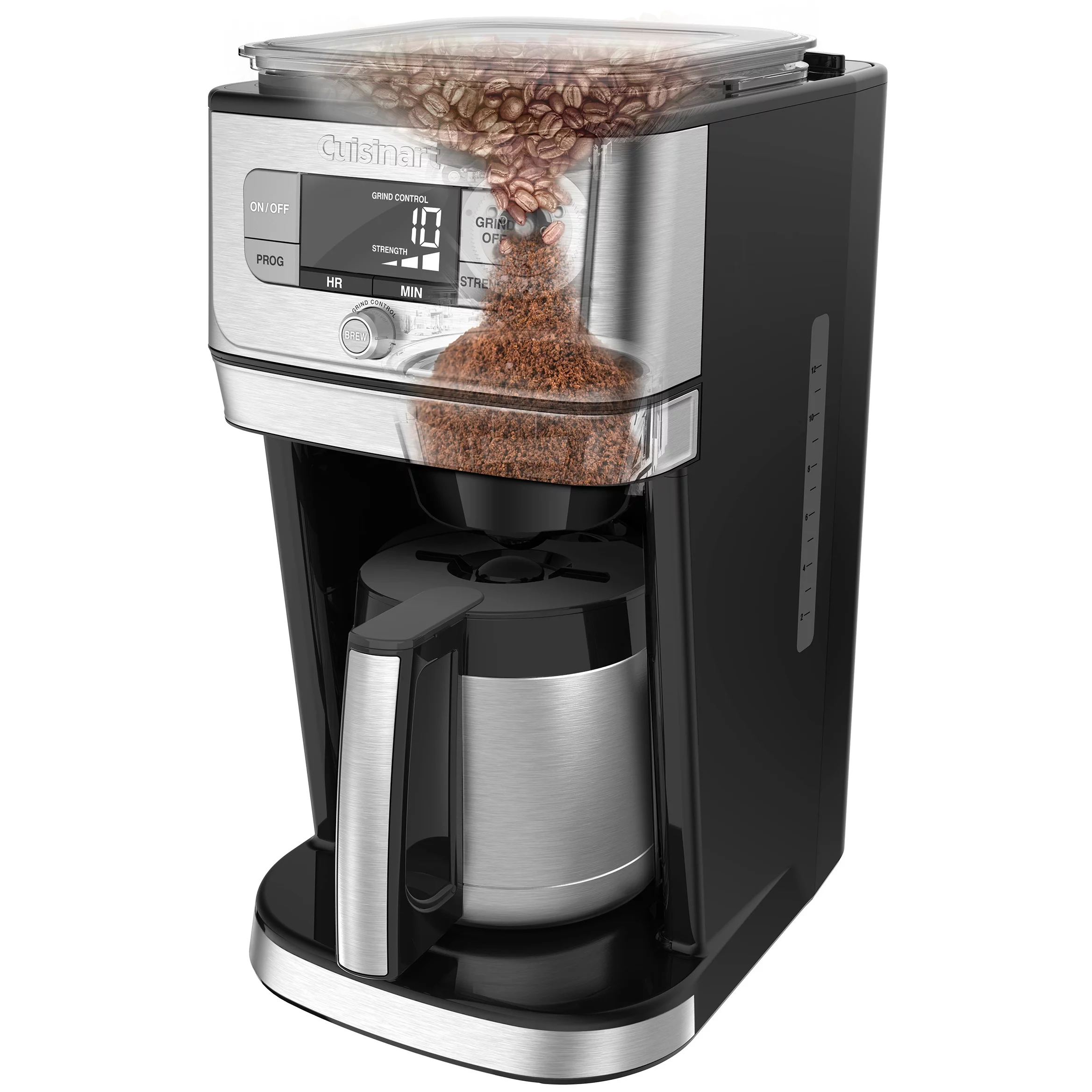 Cuisinart Grind & Brew™ 10 Cup Burr Coffeemaker, Silver, DGB-850