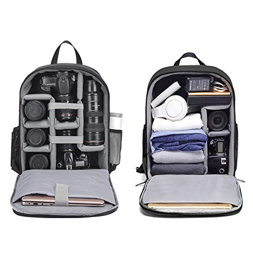 Cwatcun Waterproof Camera Backpack for DSLR, Mirrorless - Compatible with Sony, Canon, Nikon Camera and Lens Accessories