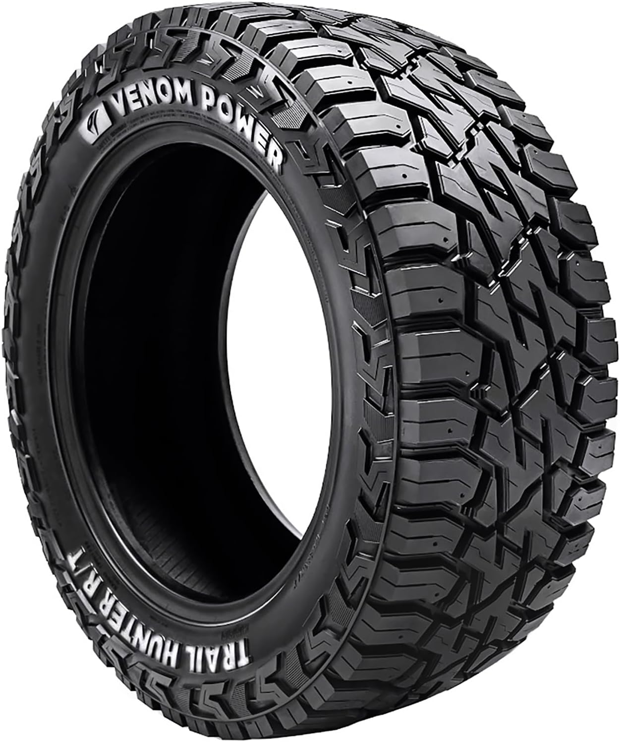 Venom Power Trail Hunter R/T All-Terrain Mud Off-Road Light Truck Radial Tire-35X12.50R20LT 35X12.50X20 35X12.50-20 125Q Load Range F LRF 12-Ply RWL Raised White Letters