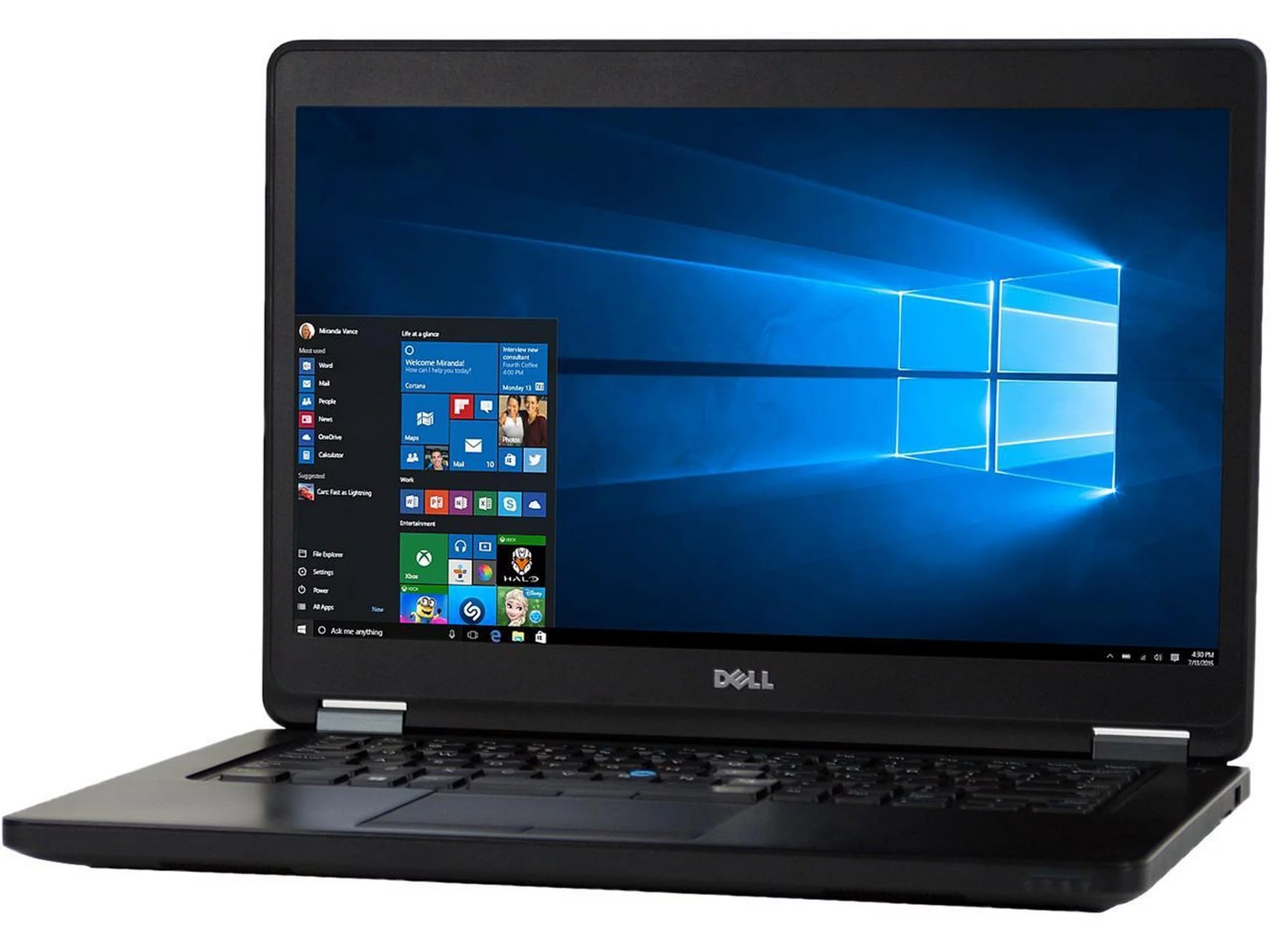Dell Latitude E5450 Laptop Computer, 2.90 GHz Intel i7 Dual Core Gen 5, 16GB DDR3 RAM, 500GB Hard Disk Drive (HDD) SATA Hard Drive, Windows 10 Home 64Bit, 14