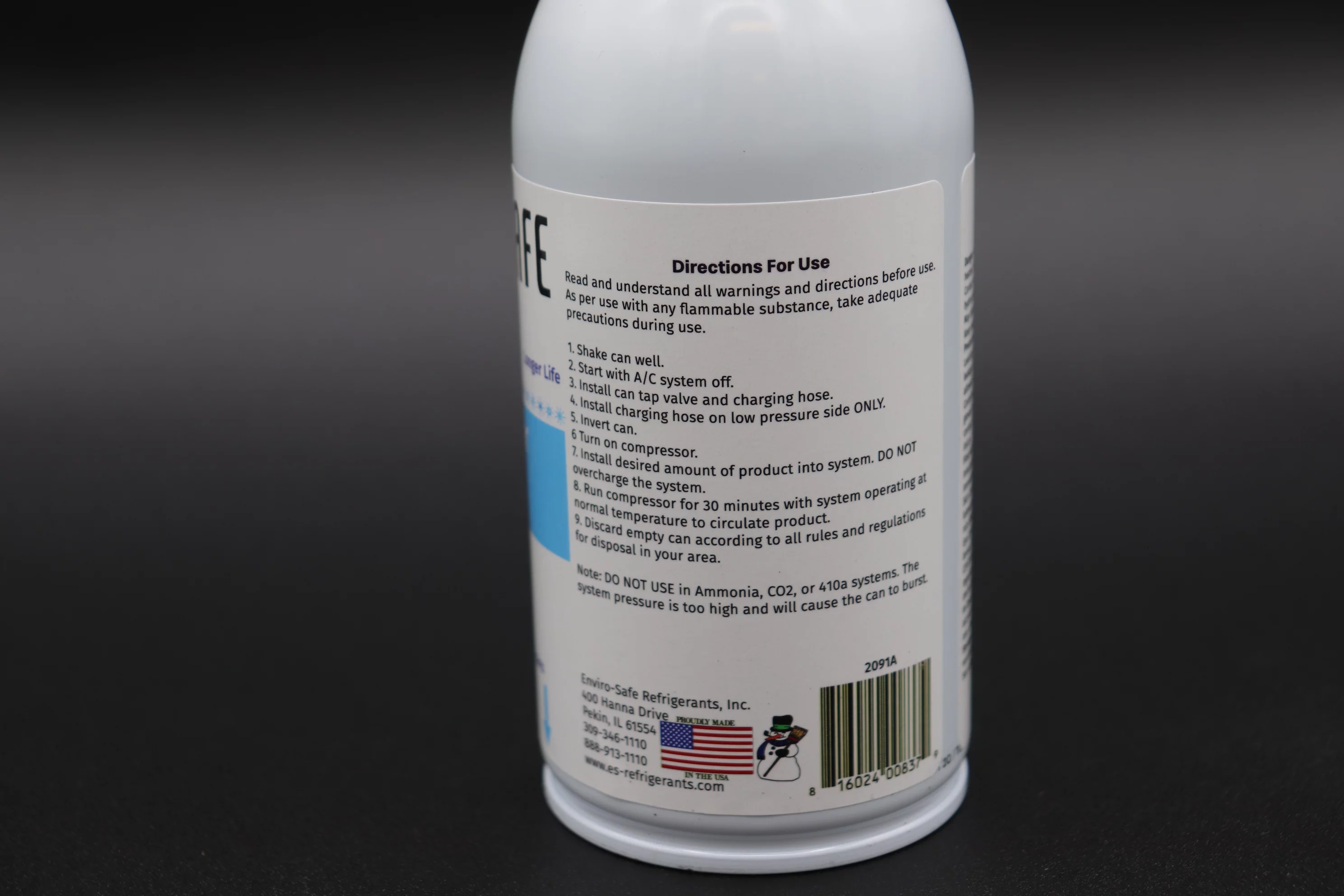 Envirosafe Arctic Air for R1234yf Systems, R-1234yf, 3 Cans and Premium Brass Gauge