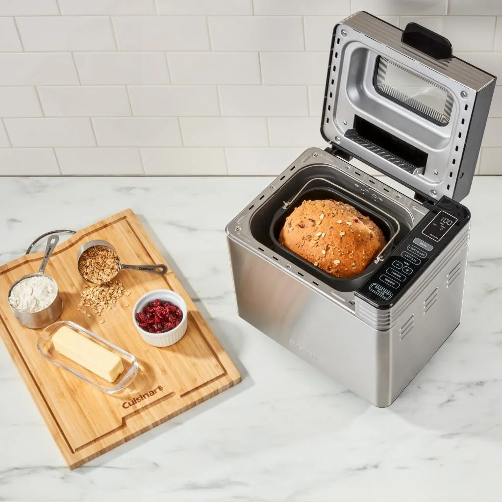 Convection Bread Maker Machine-16 Menu Options, 3 Loaf Sizes up to 2lbs, 3 Crust Colors-Includes Measuring Cup + Spoon & Kneading Hook, CBK-210, 12.25