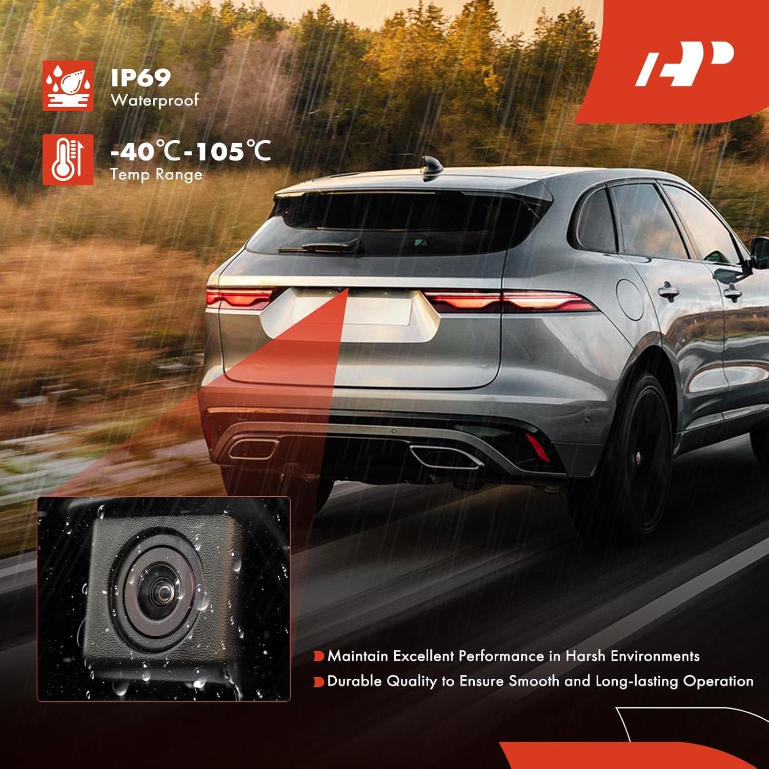 A-Premium Park Assist Camera Rear View Backup Reverse Camera Compatible with Select Toyota Models - 2009 2010 2011 2012 RAV4 - Replace# 8679042020