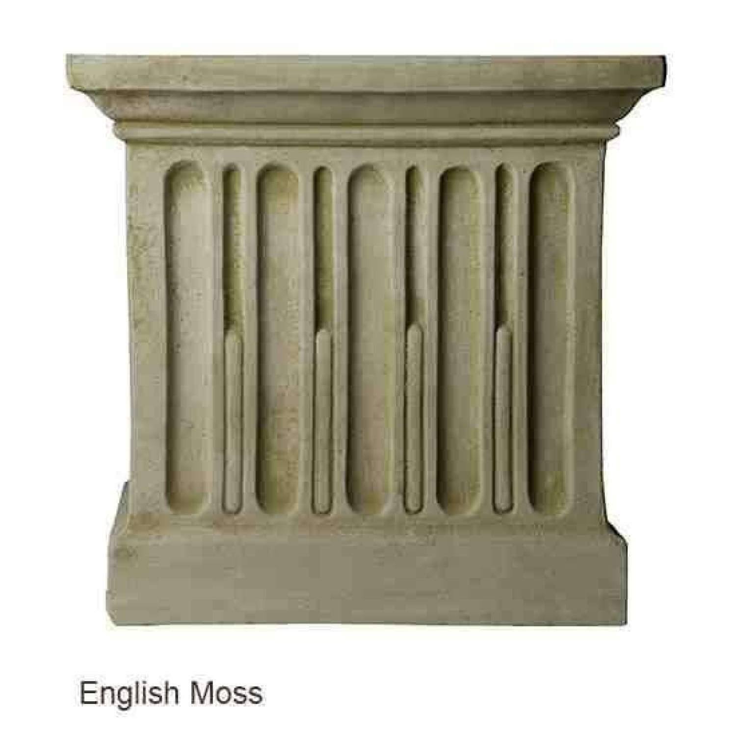 Campania International Yin Yang Brown Stone Pedestal Birdbath