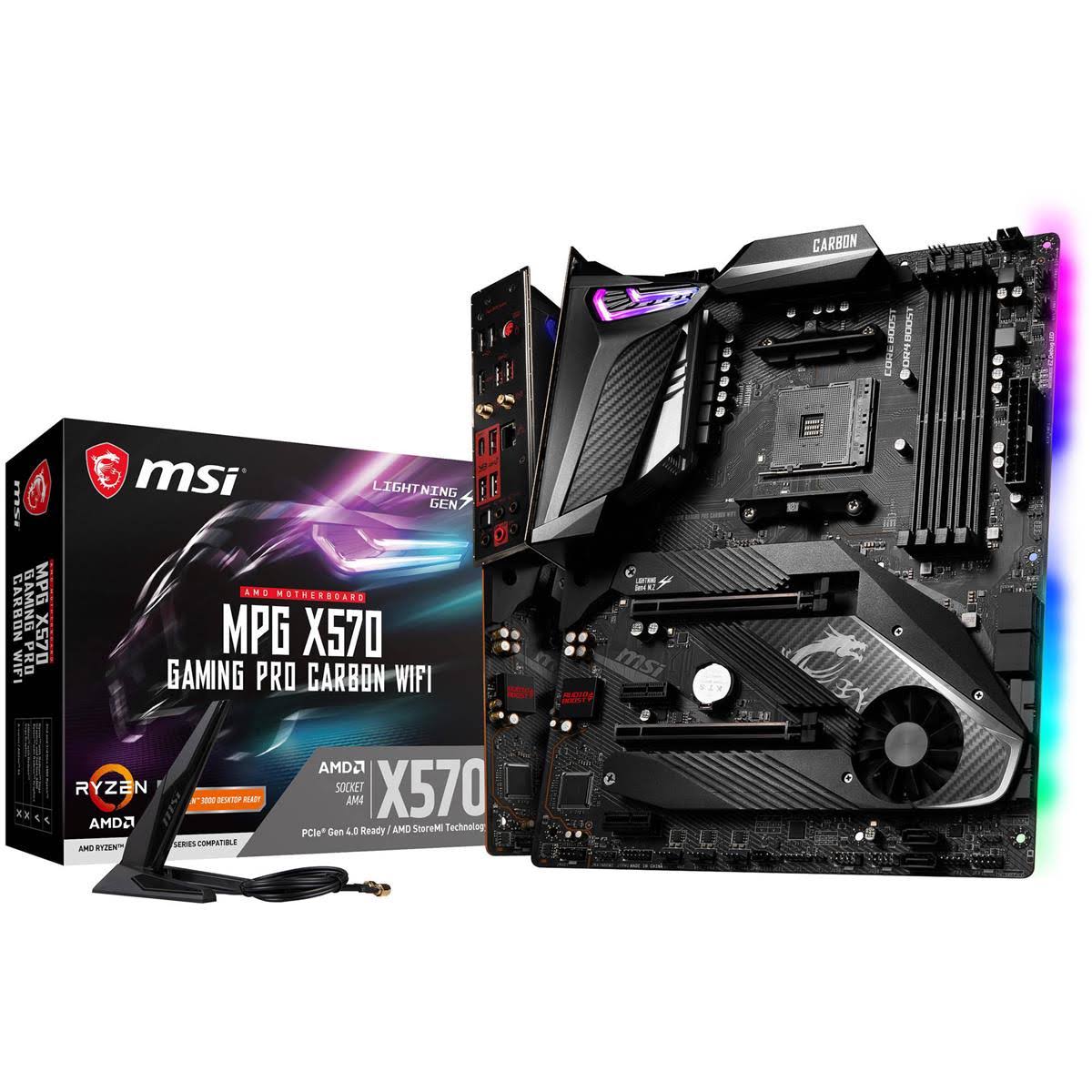 MSI MPG X570 Gaming Pro Carbon WiFi AM4 ATX AMD Motherboard
