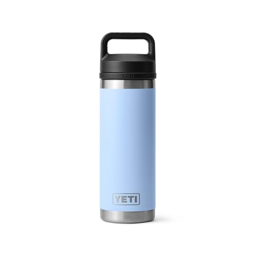 YETI Rambler 18 oz Bottle, Vacuum Insulated, Stainless Steel with Chug Cap, Sandstone Pink