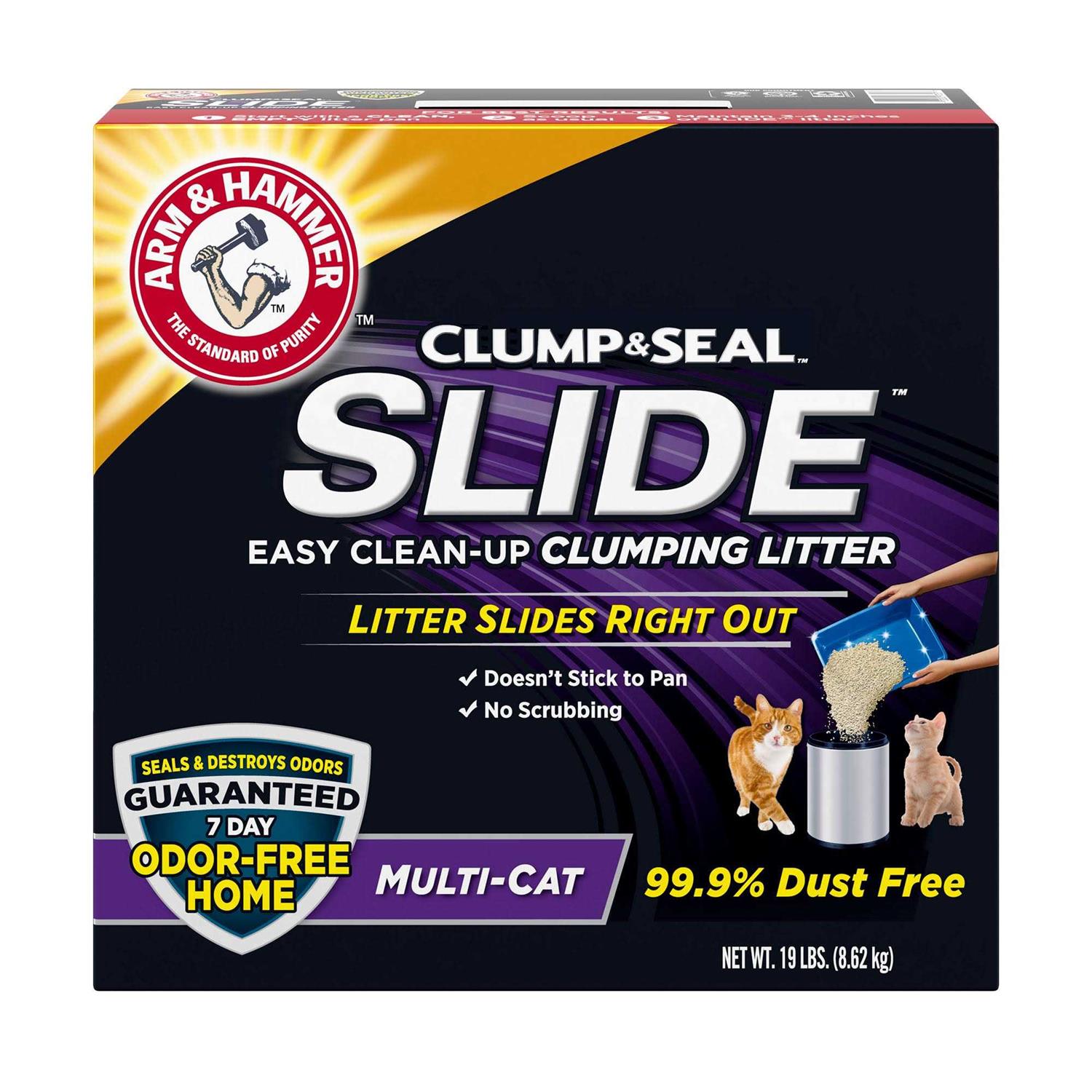 Arm & Hammer Slide Easy Clean Up Multi-Cat Clumping Litter - Pet Supplies online store
