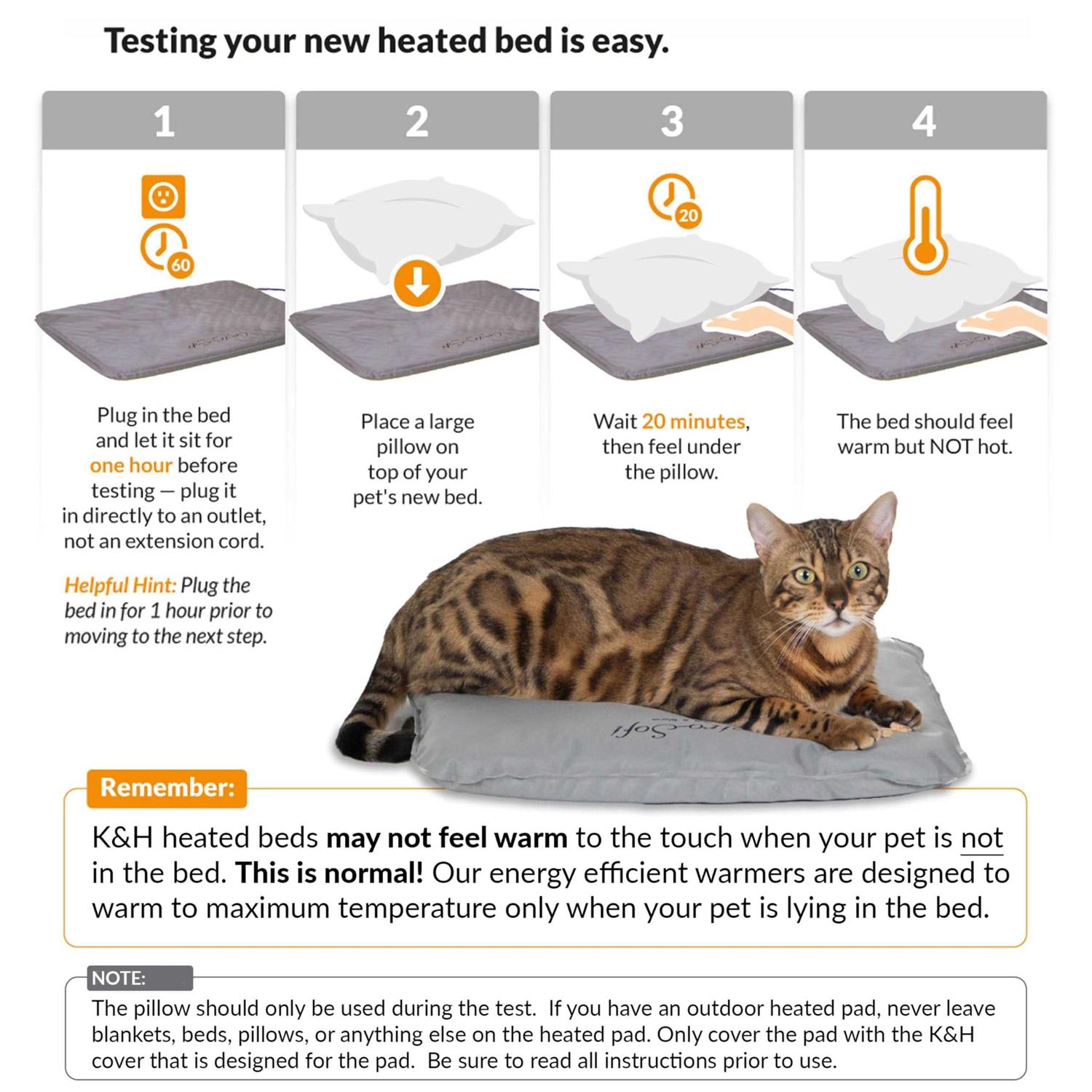 K&H Lectro-Soft Outdoor Heated Pet Bed - Pet Supplies online store