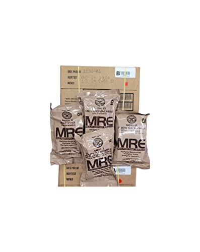 2024 MREs (Meals Ready-to-Eat) Genuine U.S. Military Surplus Assorted Flavor (4-Pack), Emergency Meals, Military Grade, Hunting, Camping, Fishing, Prepper supplies and Survivalism ready……