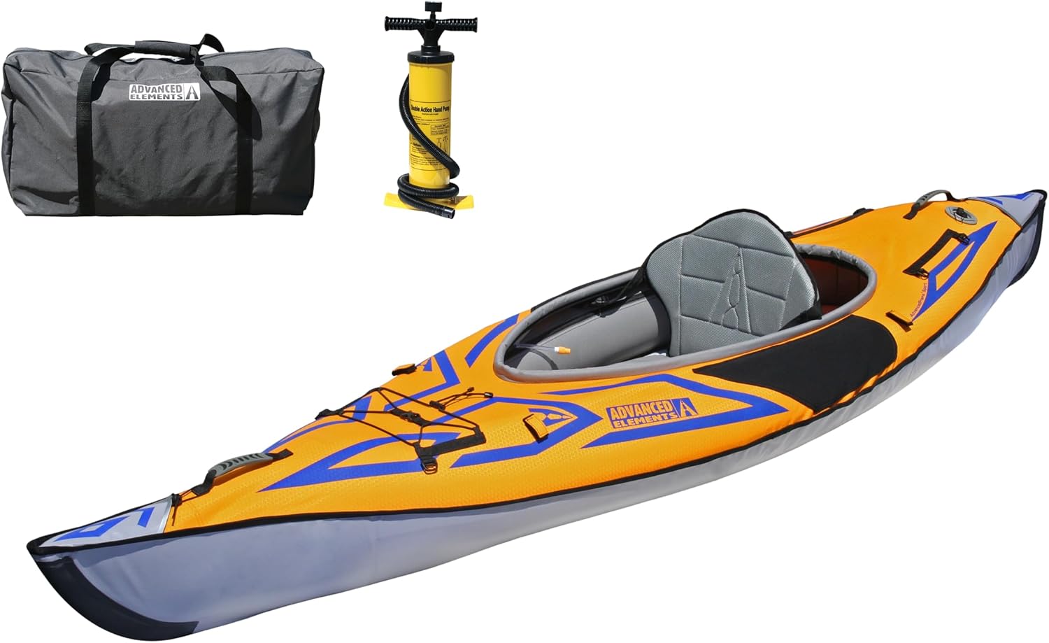 Advanced Elements AdvancedFrame Sport Inflatable Kayak - AE1017-O Lightweight Day Touring Kayak with Bag and Pump - 10' 5
