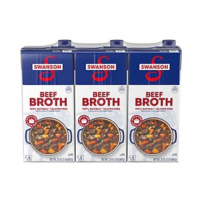 Swanson 100% Natural Beef Broth, 3 pk./32 oz.