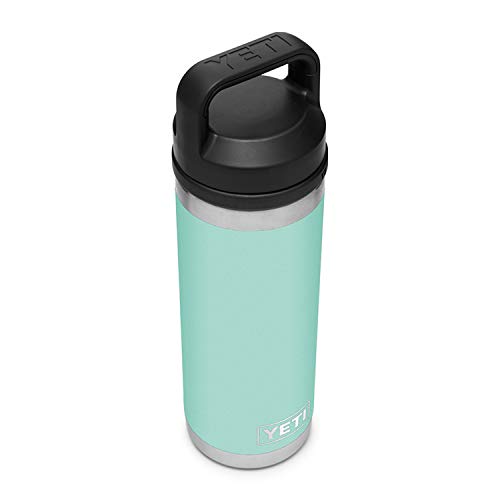 YETI Rambler 18 oz Bottle, Vacuum Insulated, Stainless Steel with Chug Cap, Sandstone Pink