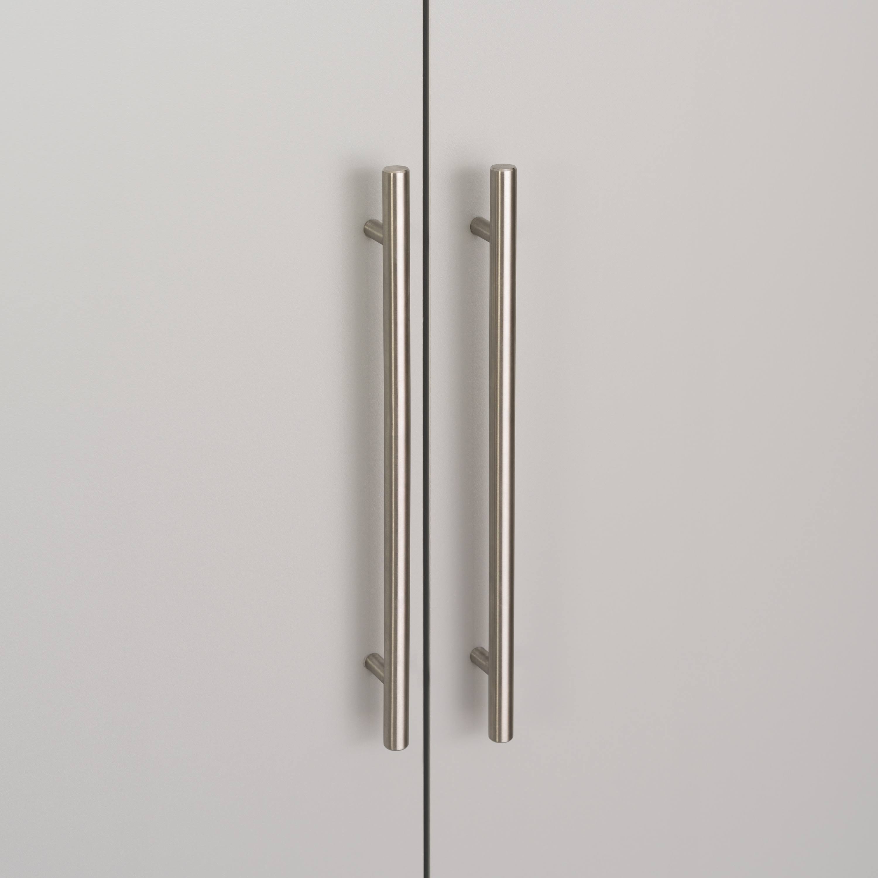 Prepac HangUps 72x22 Laminate 3-Piece Storage Cabinet Set C, Light Gray