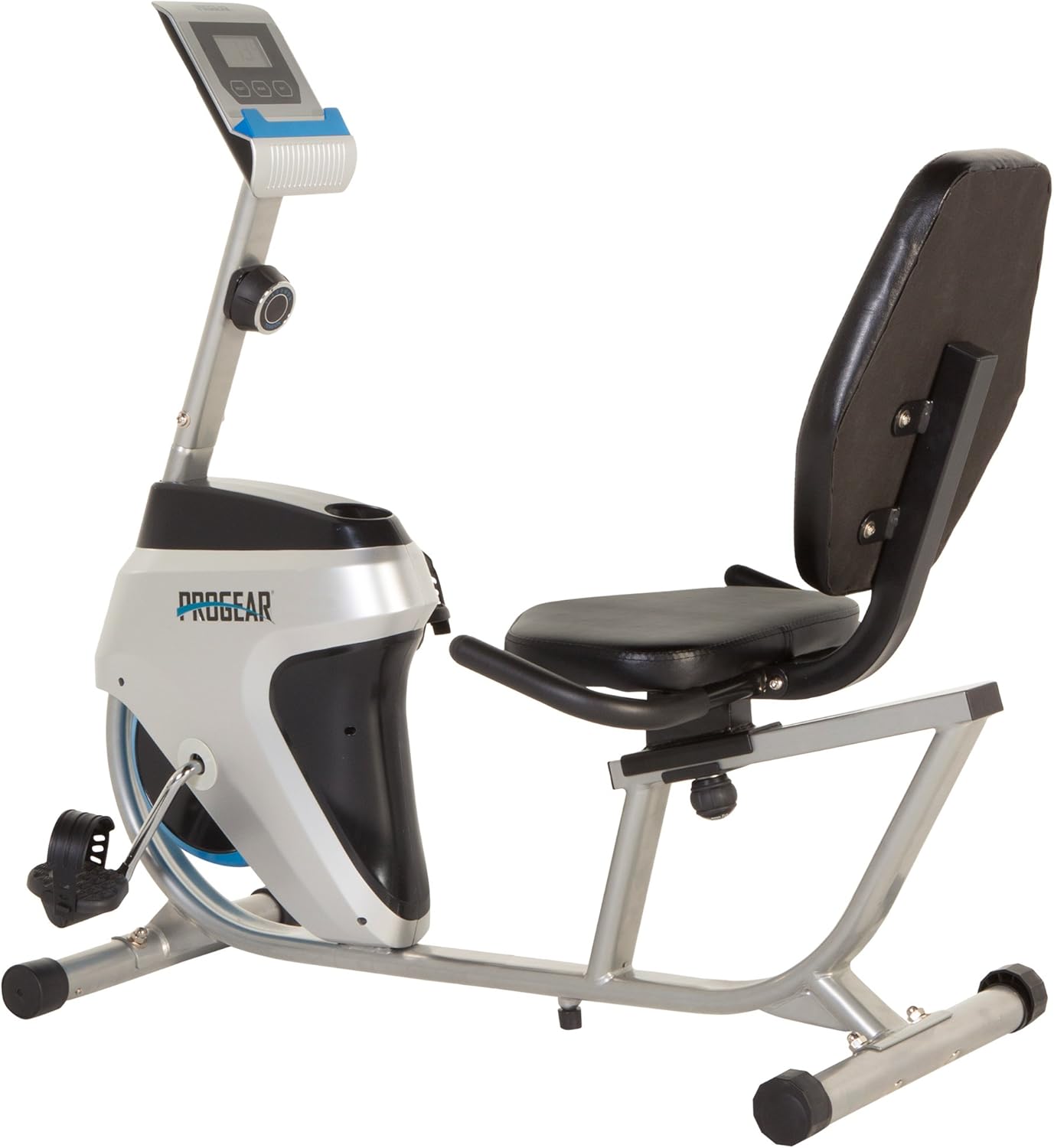 Progear 555LXT Magnetic Tension Recumbent Bike with Workout Goal Setting Computer