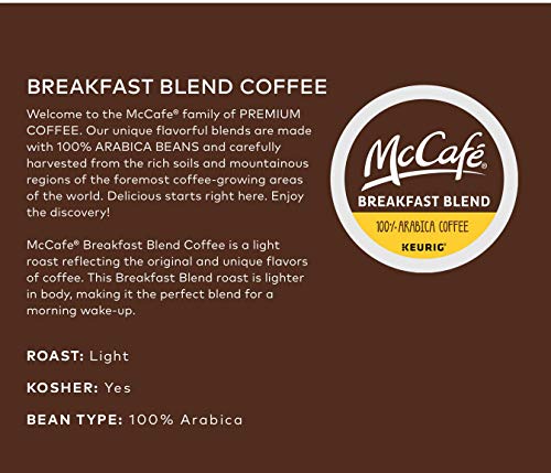 McCafe Premium Roast Coffee, Keurig Single Serve K-Cup Pods, Medium Roast, 96 Count