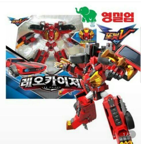 Tobot V Leo Kaiser Red Mustang Sports Car Transformer King Robot US Seller