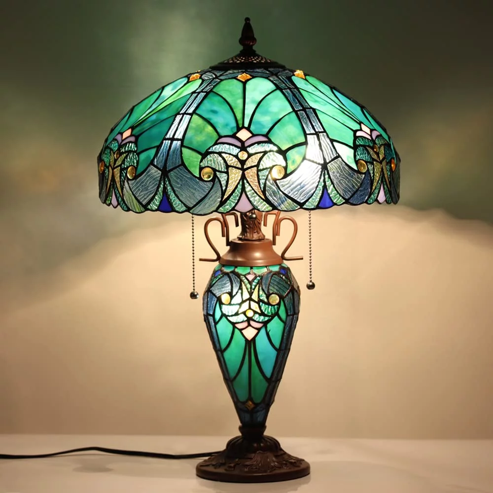 Vinplus Tiffany Table Lamp Night Light 16