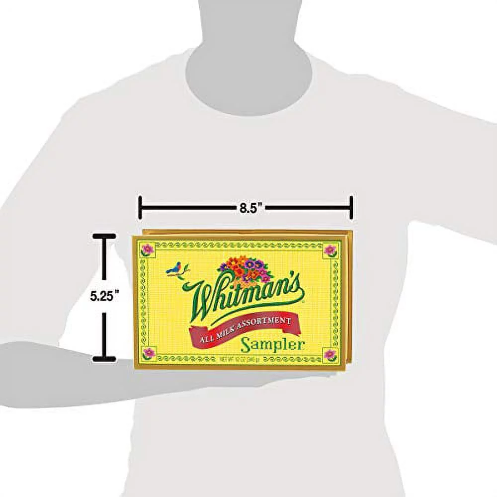 Whitman's Sampler All Milk Chocolate Assortment, 12 Ounce Box (Pack of 3)