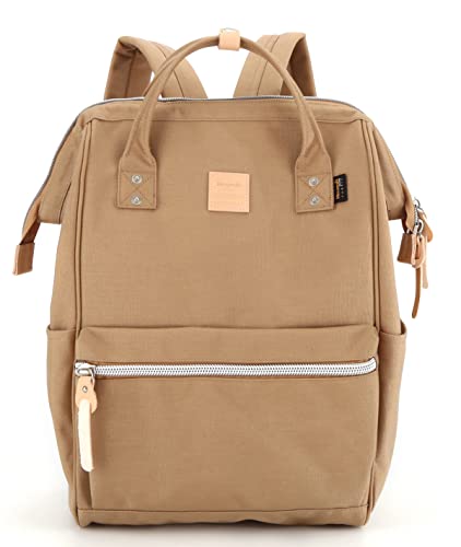 himawari Laptop Backpack for Women&Men Travel With USB Charging Port Large Business Bag Water Resistant College Computer Doctor (1881-Khaki, Regular)