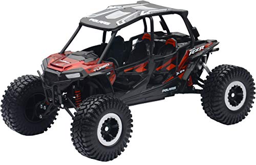 New-Ray 959-0125 Replica 1:18 Utv Polaris RZR 4 Turbo Xp Rc Red (57976B),Unisex Children