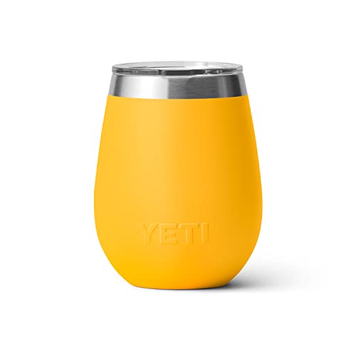 YETI Rambler 10 oz Wine Tumbler, Vacuum Insulated, Stainless Steel with MagSlider Lid, Navy