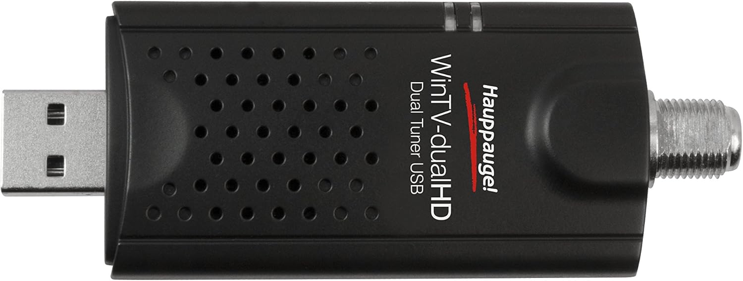 HAUPPAUGE WinTV-DualHD Dual USB 2.0 HD TV Tuner for Windows PC 1595,Black