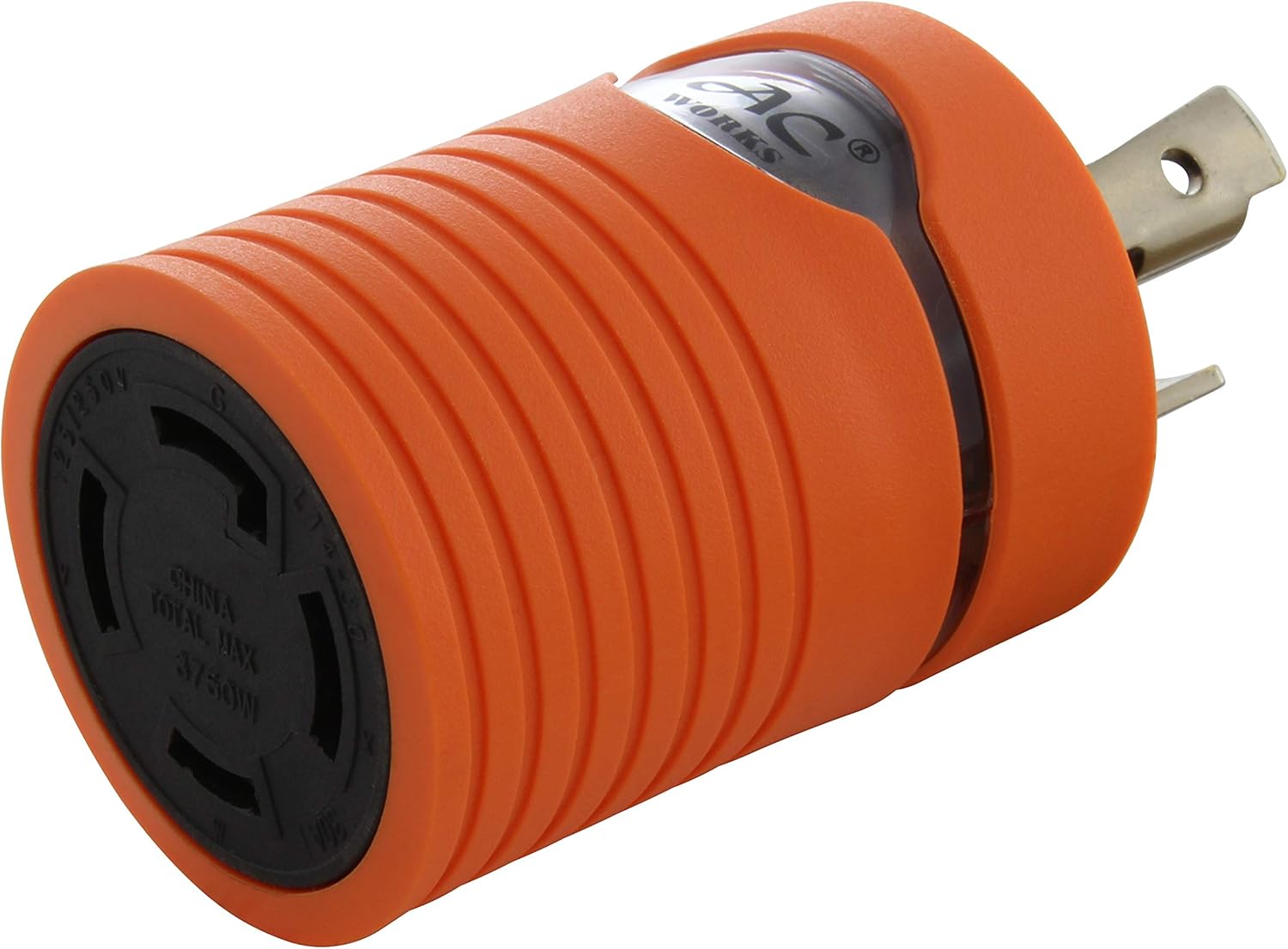 AC WORKS Generator to Transfer Switch L14-30 Inlet Box Adapter (TT-30 RV 30Amp to L14-30 Flexible) Pack of 2