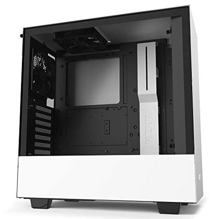 Nzxt H510 - CA-H510B-W1 - Compact ATX Mid-Tower PC Gaming Case - Front I/O USB Type-C Port - Tempered Glass Side Panel - Cable Management System -