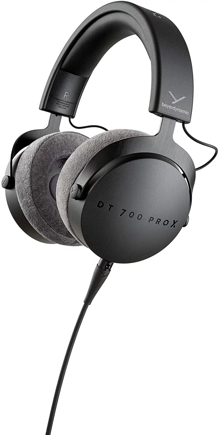 Beyerdynamic DT 700 Pro X Closed-Back Studio Headphones Bundle with Detachable Cable, Headphone Splitter, Extension Cable, and Extended Protection Plan