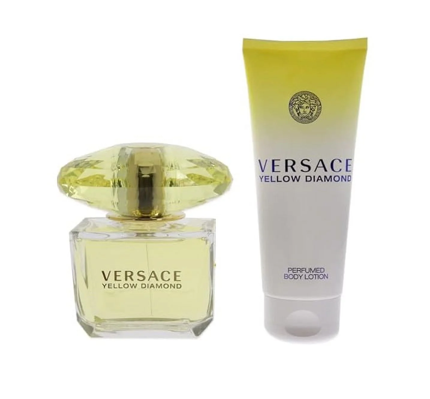 Versace Yellow Diamond 2 Pieces Set 3.0 oz Edt Spray & 3.4 oz Perfumed Body Lotion Women