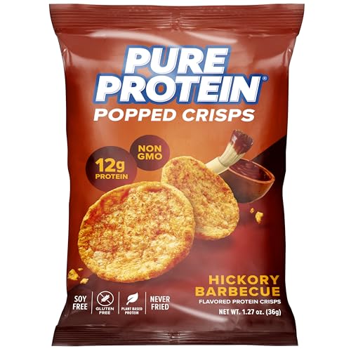 Pure Protein Popped Crisps, Sour Cream & Onion, Gluten Free, Non-GMO, High Protein Snack, 12g Protein, 12 Count