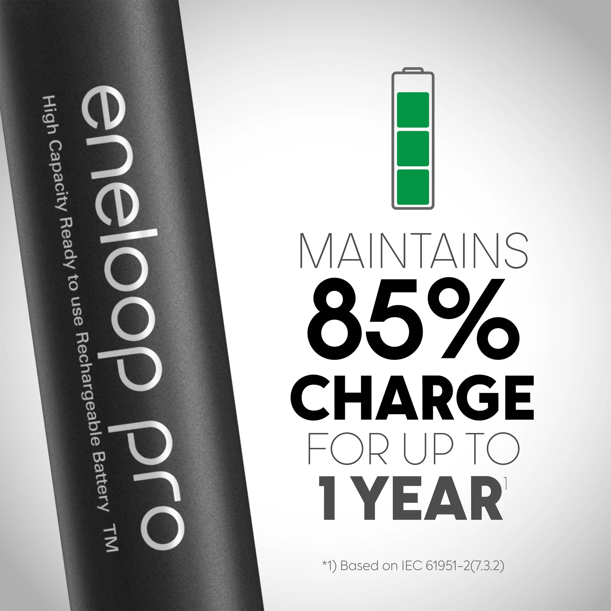 Panasonic Eneloop Pro BK-3HCCA8BA Pre-Charged Nickel Metal Hydride AA High-Capacity Rechargeable Batteries, 8-Battery Pack