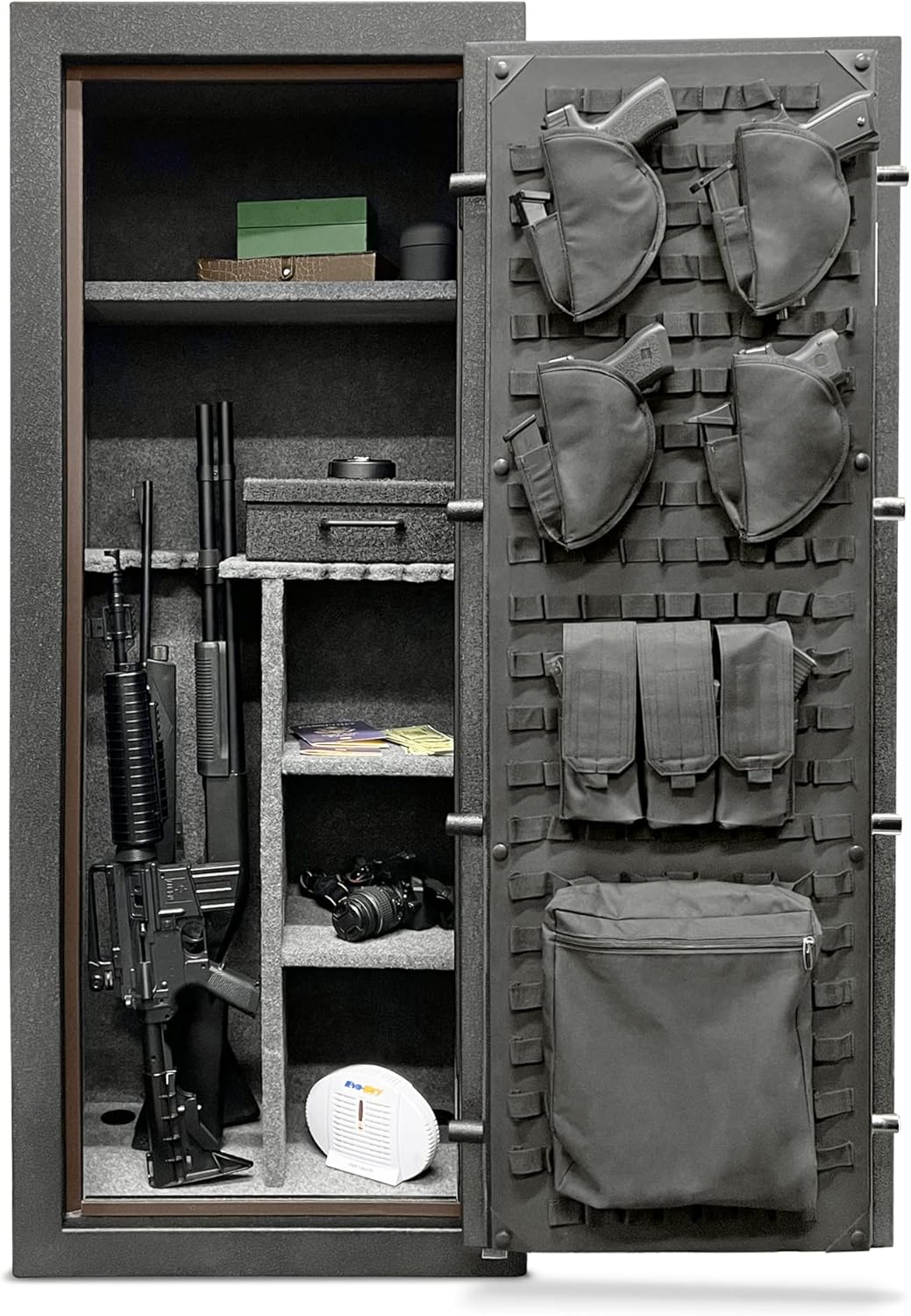 Stealth EGS23 Gun Safe Essential 23 Safe with 30 Minute Fire Protection CA DOJ Approved & 23 Long Gun Storage