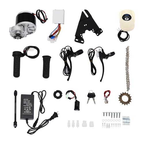 24V Electric Conversion Kit, 250W Mid Kit E-Bike, Electronic Conversion Installation Kit for Bicycle Chain Drive, Bike Kits for Electric Geared Bicycle Derailleur