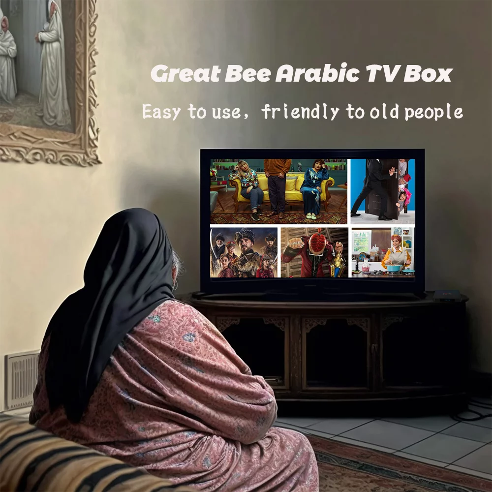 Best Arabic TV Box Android 10 Allwinner H313 Quad Core Set Top Box Greatbee 4K Smart 1 Year Lebanese Arabia IP Television Receiver