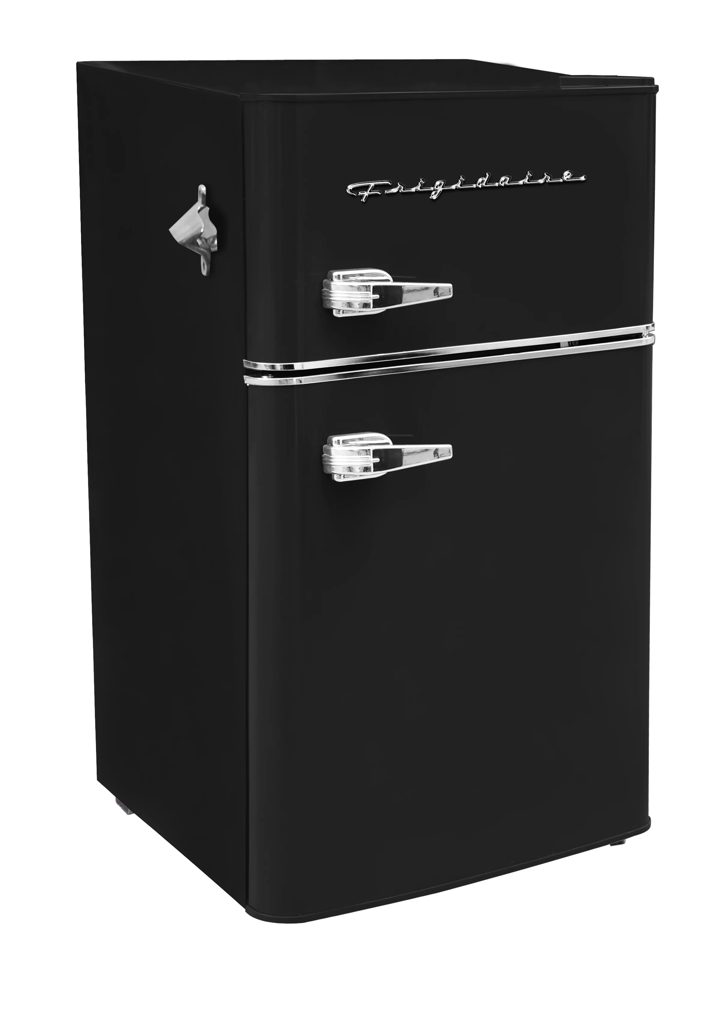 Frigidaire Retro 3.1 Cu Ft Two Door Compact Refrigerator with Freezer, Black