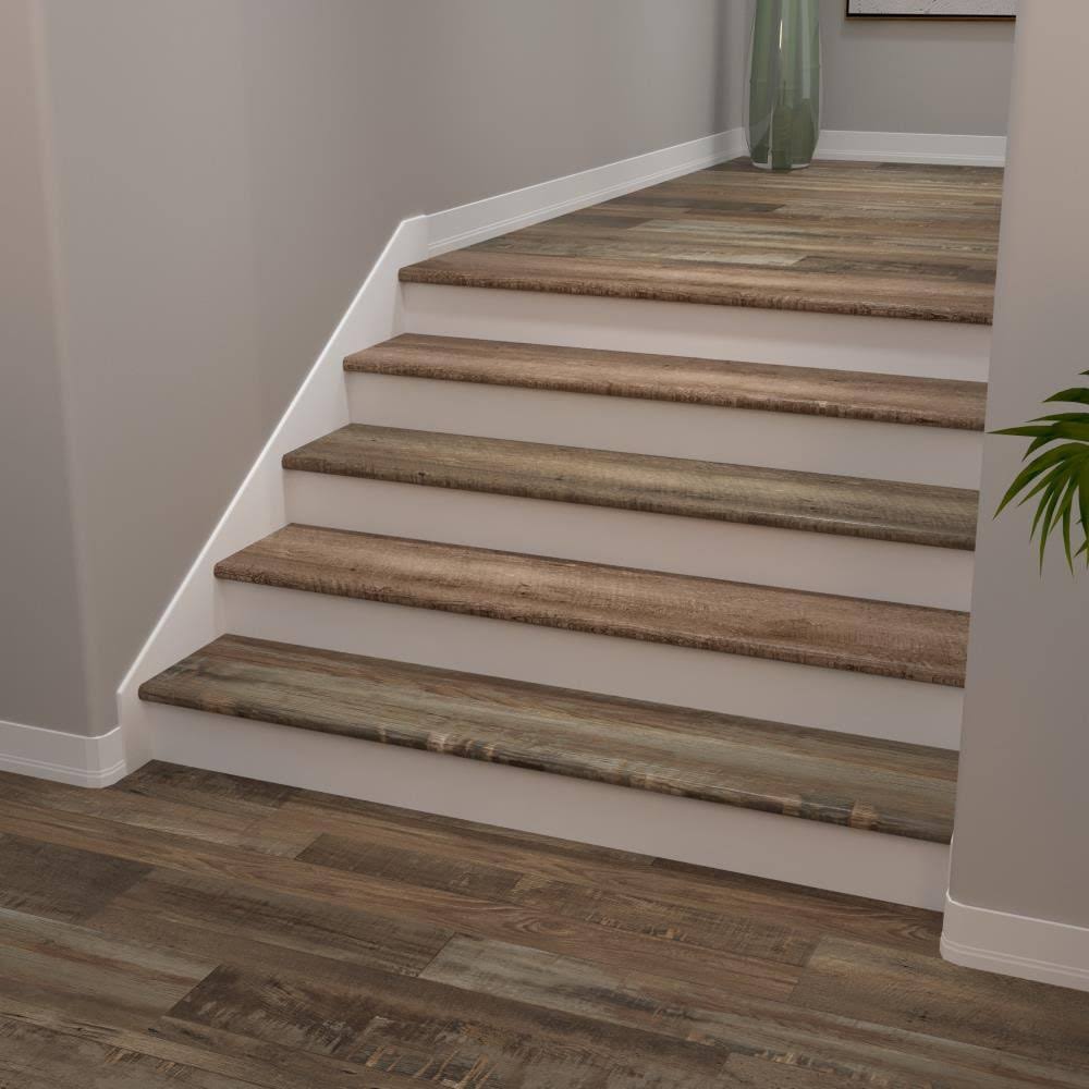 Cali Vinyl Pro Stair Tread, Redefined Pine