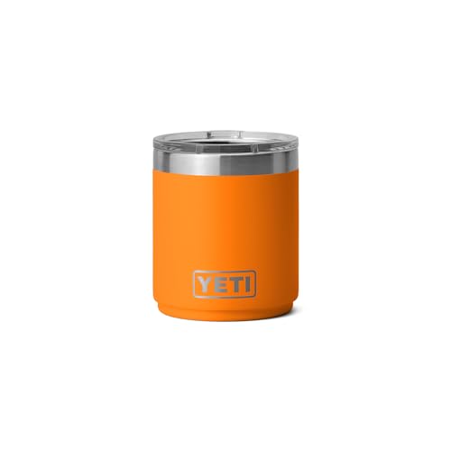YETI Rambler Lowball, Vacuum Insulated Stainless Steel Stackable Lowball with MagSlider Lid, Stainless Steel, 10 oz (296 ml)