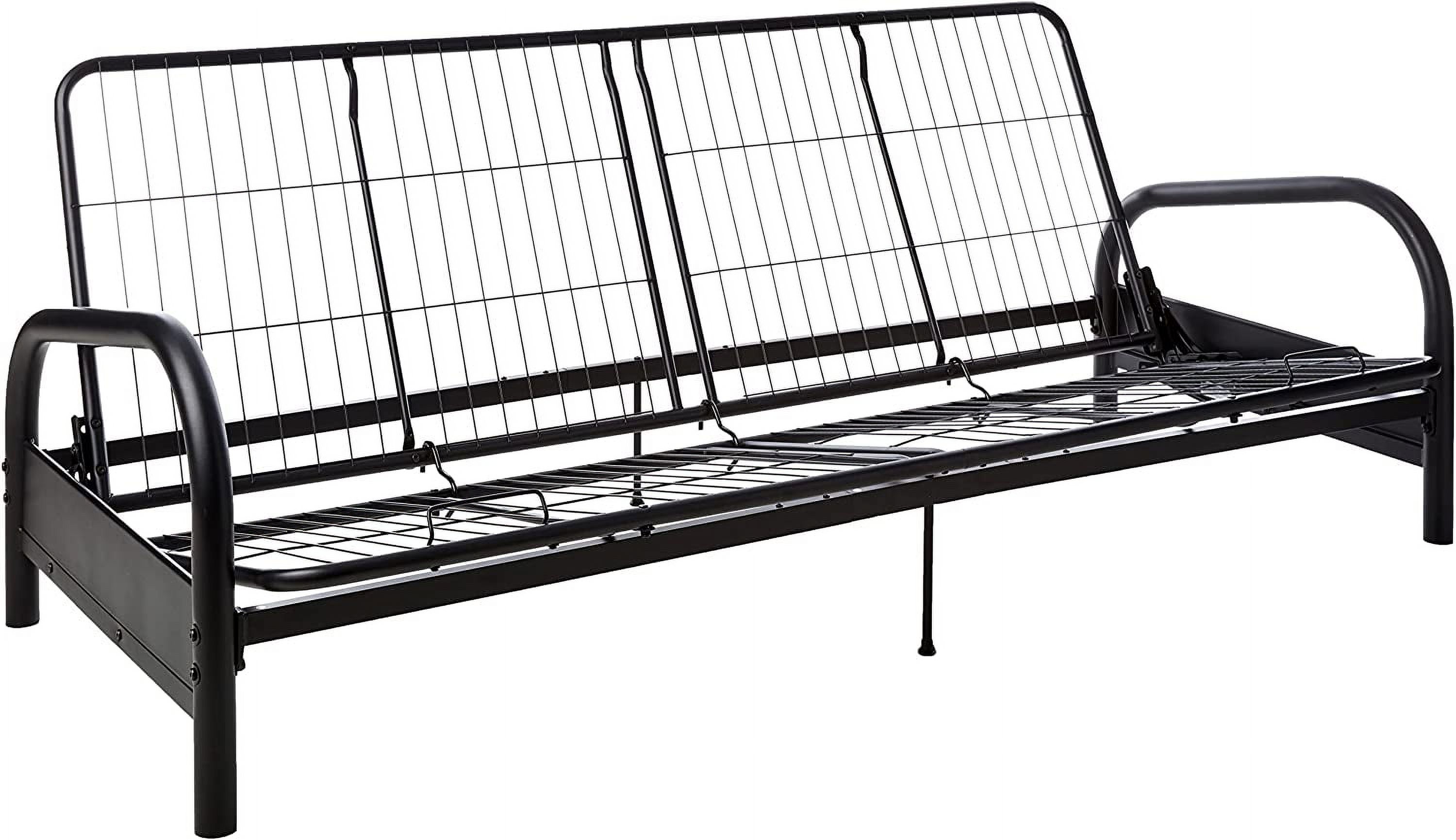 QCAI Vermont Metal Futon Frame, Classic Design, Full Sized - Black